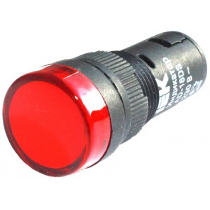 Светосигнальный индикатор красный AD16DS матрица d16 мм 230 В AC ИЭК